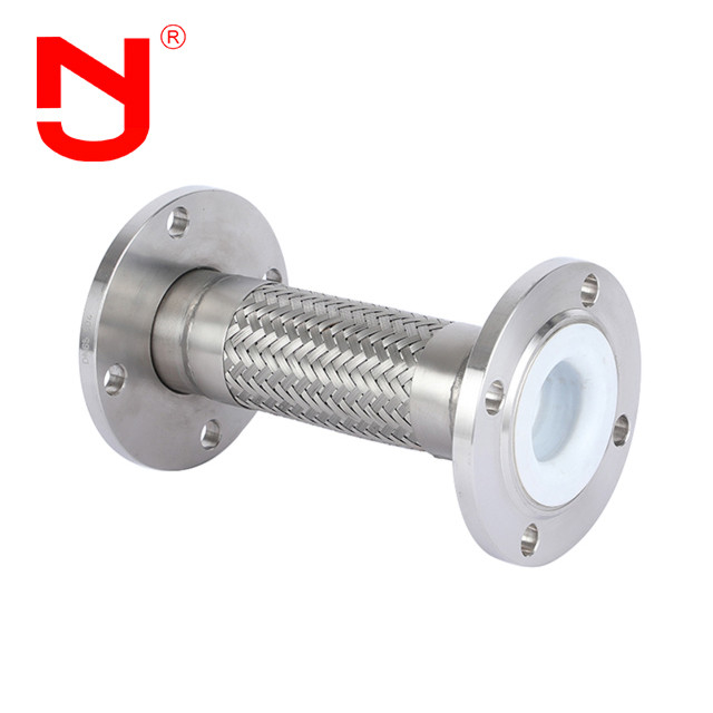 PTFE revêtement fil d'acier inoxydable tressé tuyau ondulé métallique flex gaz
