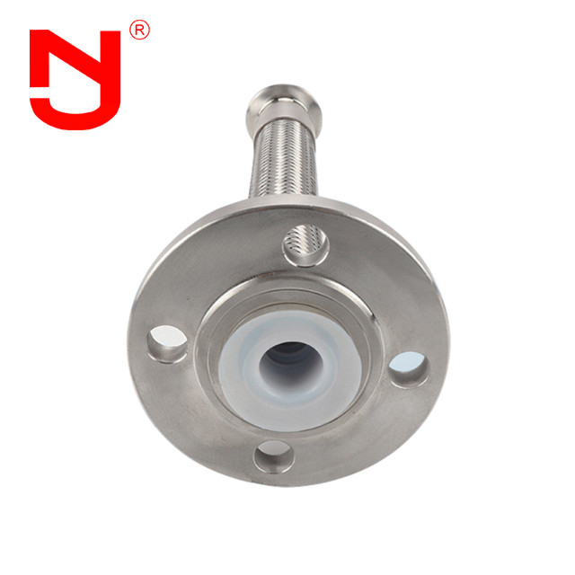 PTFE revêtement fil d'acier inoxydable tressé tuyau ondulé métallique flex gaz