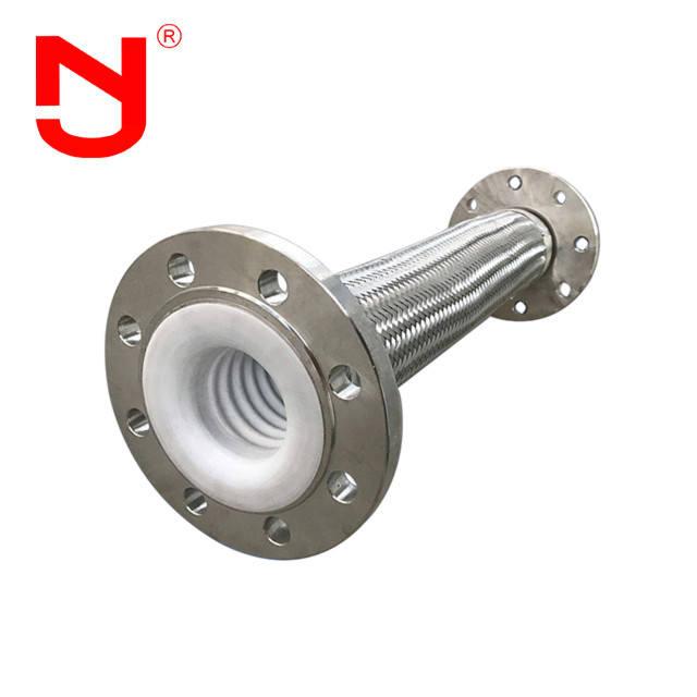 PTFE revêtement fil d'acier inoxydable tressé tuyau ondulé métallique flex gaz