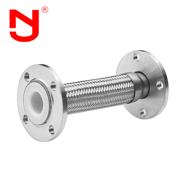 PTFE revêtement fil d'acier inoxydable tressé tuyau ondulé métallique flex gaz