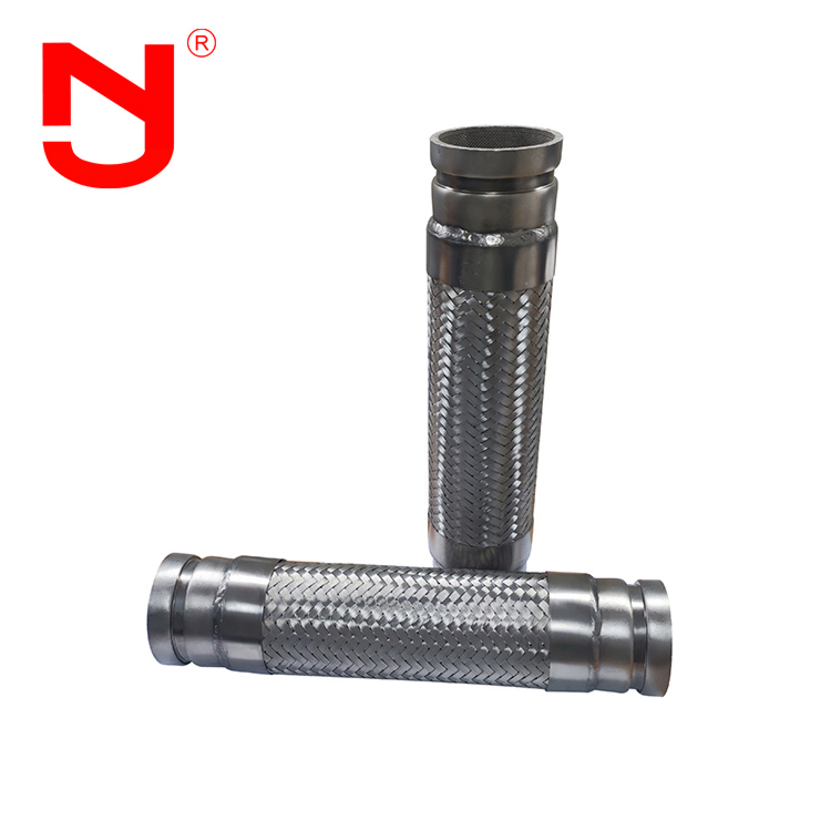 Tuyau métalle flexible en acier inoxydable fil tressé de tuyaux métalliques rainurés ondulés