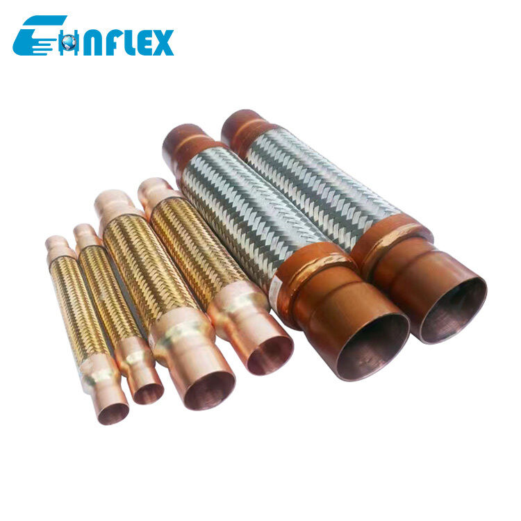 Raccord de tuyau flexible en acier inoxydable tressé DN8~DN400, tuyau métallique tressé résistant à la corrosion