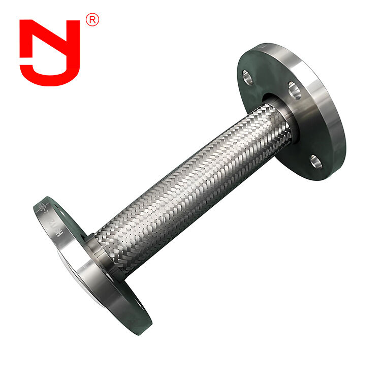 PTFE revêtement en acier inoxydable fil tressé tubes métalliques flexibles ondulés DN8-DN400 pour le transfert de fluide haute performance
