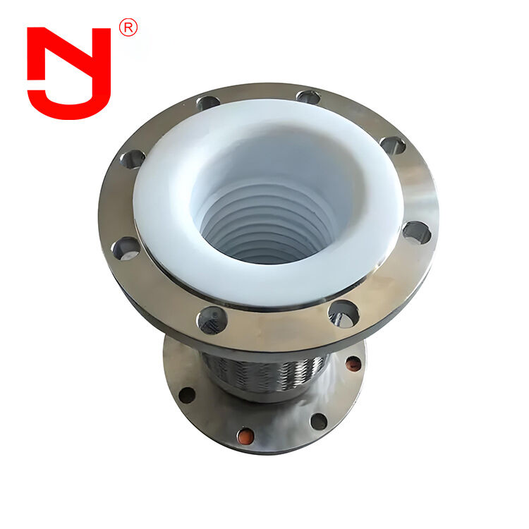 Tuyau flexible en acier inoxydable tressé DN25 avec revêtement PTFE, tuyau métallique ondulé pour applications industrielles