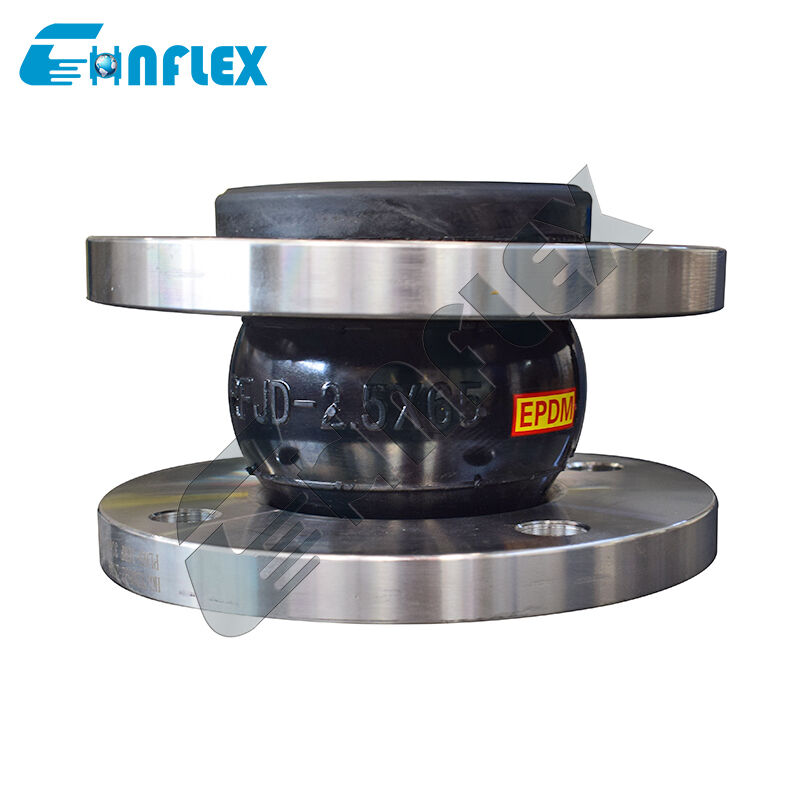 Le CR d'EPDM NBR de sphère simple augmentent le type soufflet flexible de bride commune
