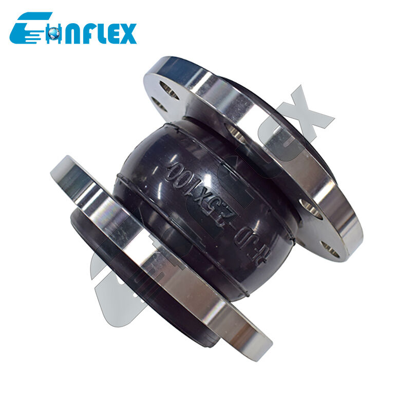 Boucle d'expansion en caoutchouc de revêtement en PTFE anticorrosion : coupleur flexible anti-fuite de résistance industrielle pour les usines chimiques