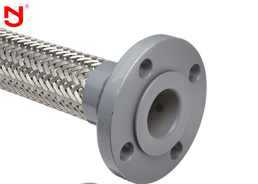 Le double métal de fil a tressé le filet de ceinture d'acier de tuyau que les deux extrémités brident connecteur anticorrosion
