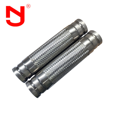 Tuyau métalle flexible en acier inoxydable fil tressé de tuyaux métalliques rainurés ondulés